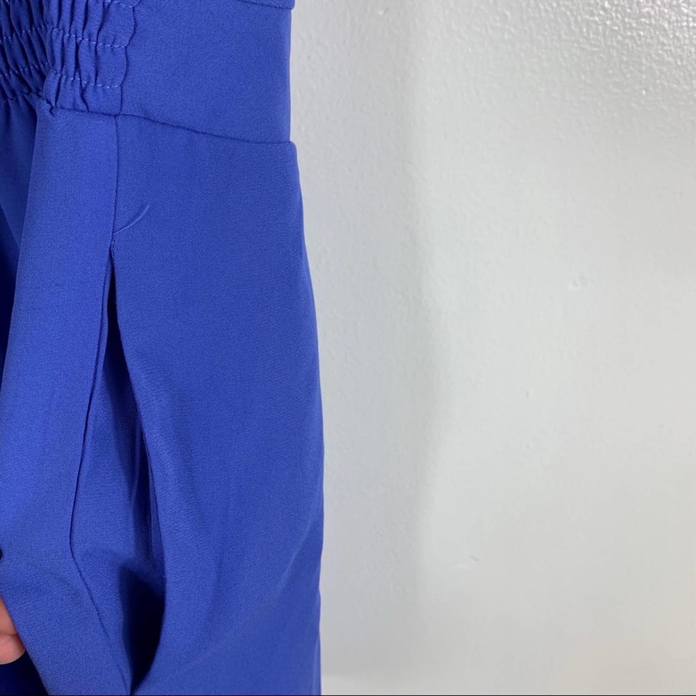 🌵Express Blue Ruffle Romper Womens 6 - Picture 5 of 7